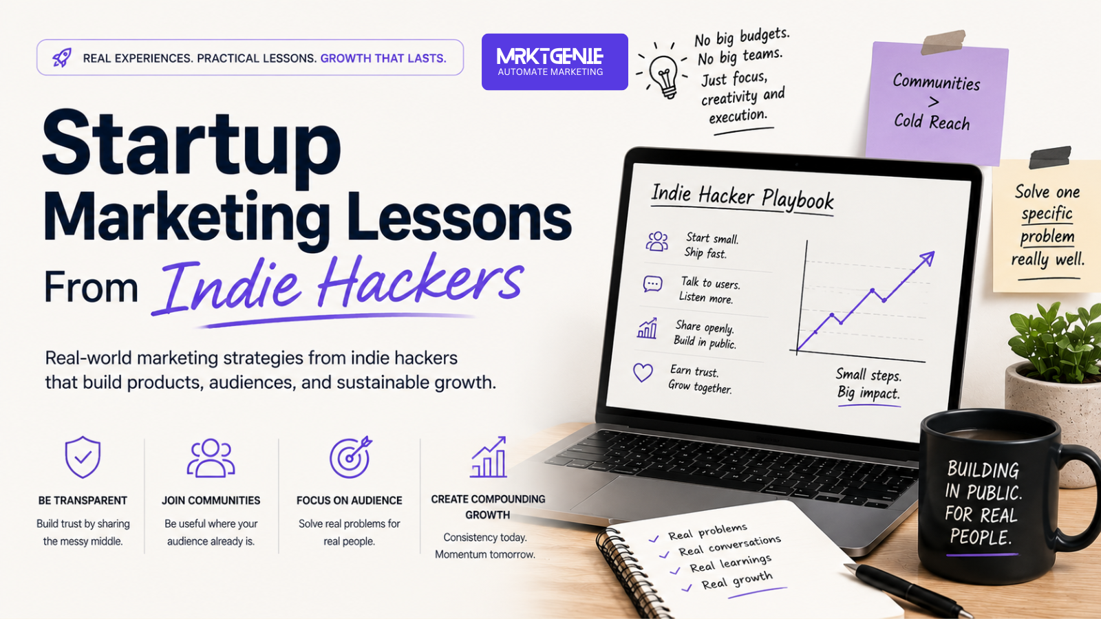 Startup Marketing Lessons From Indie Hackers hero image